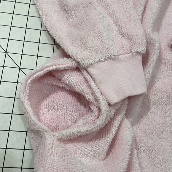 Intimate Appeal pink terry/chenille with zipper front and high neck, pockets - Picture 9 of 12